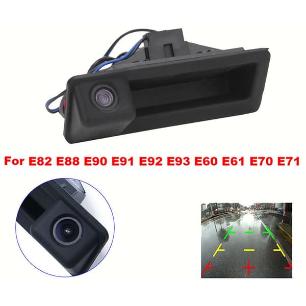 Bilens bakre visningskamera bakluke håndtak ryggekamera for E82 E88 E90 E91 E92 E93 E60 E61 E70 E71