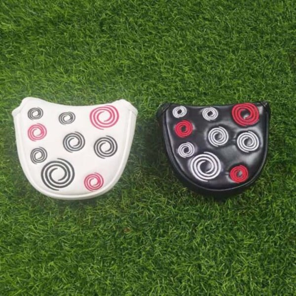 Golf Head Cover Golf Mallet Putter Covers magnetisk stängning black