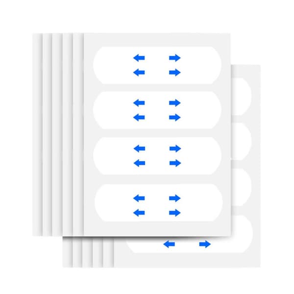 Ansiktstejp för Tillfälligt Ansiktslyft - 60 st Transparent Transparent