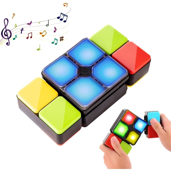 Musikalisk Rubiks kub-spel Elektroniskt nyhetspusselspel - Resespel Leksaker för pojkar Flickor Tonåringar 6 7 8 år Gamla barn Vuxna