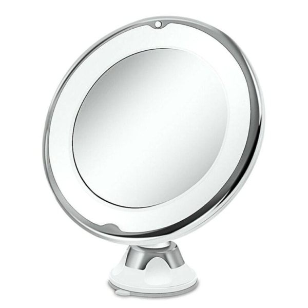 Dimfri sugkoppsspegel Dusch Rakning Make Up Dimfri spegel med LED-ljus