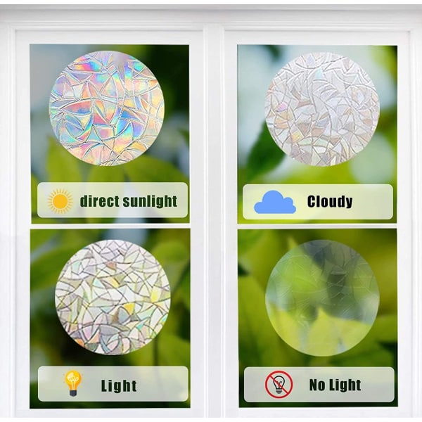 Glasfönster klistermärken solfångare klistermärken 39 delar 3D anti-fågel klistermärken