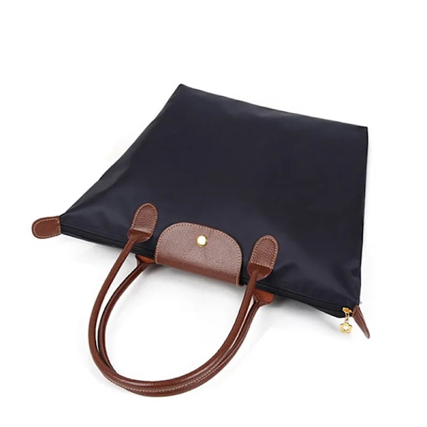 Mammavesker Nylon Shopping Oxford-stoff En skulder Sammenleggbar oppbevaring Firkantet Vanntett Strand Babypleie Veske Håndveske Til mamma Gave Wine red-M