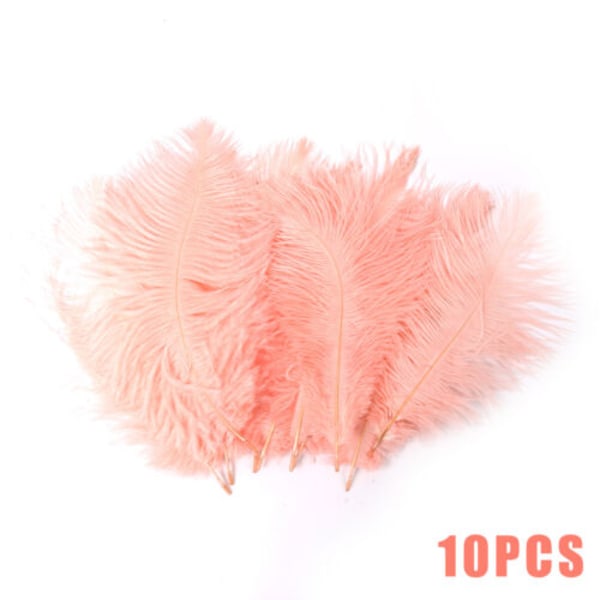 1~50Pack 30-35cm Stora strutsfjädrar Plumet Festdekor Pink