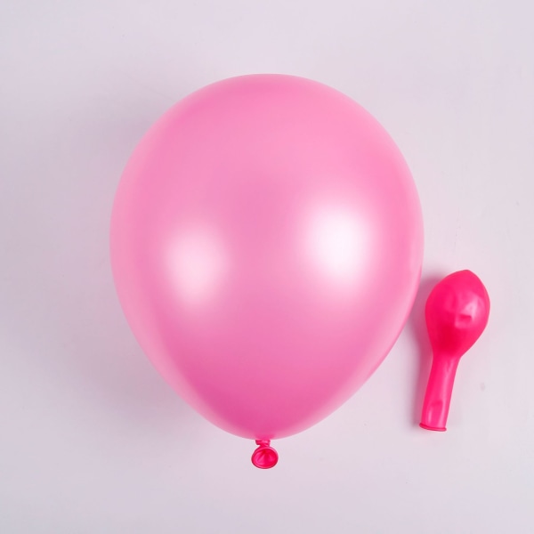 Ballong 12-tums förtjockad färgglad latex barnkalasdekoration pink