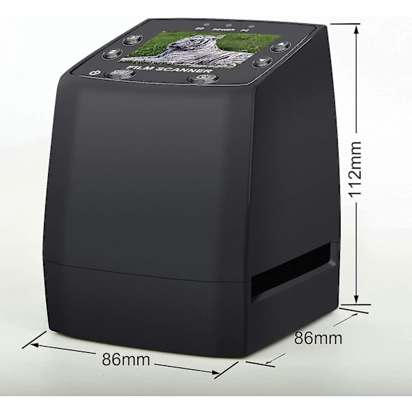 135 Film Negativ Scanner Høj Opløsning Dias Fremviser, konverter 35mm Film &amp; dia til Digital Jpeg Gem på SD-kort, med Diasbeslag Fremfører Ingen Com