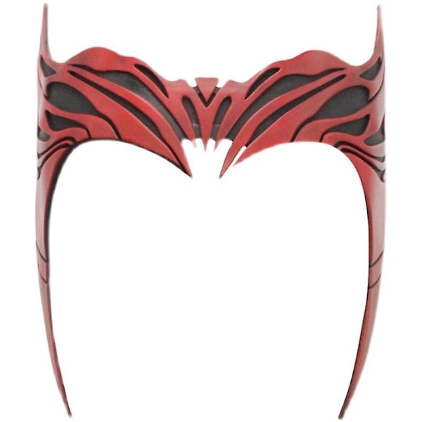 Superheltinde Scarlet Witch Cosplay hovedbeklædning Wanda kostume maske rød kunstlæder tilbehør superhelt hovedbeklædning kvinder Cos