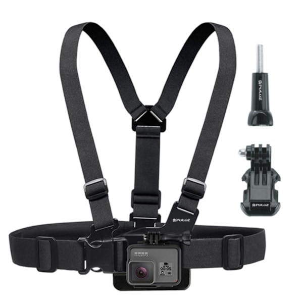 Bröstsele / Bröstfäste - Fäste för GoPro - Alla modeller Black Svart