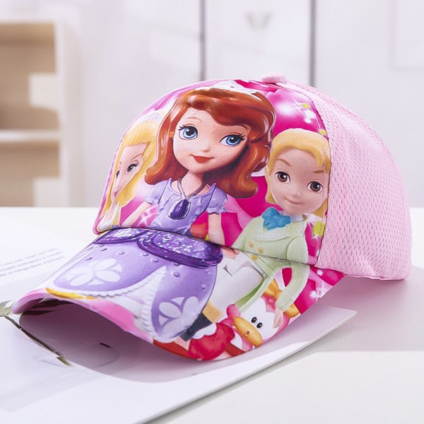 Mesh basebollkeps Snapback Trucker Hat Barn Flicka Pojke Present Sofia the First Sofia the First