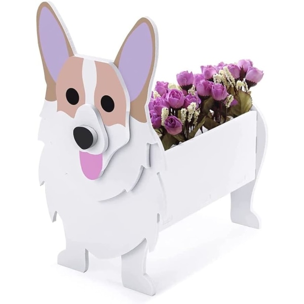 Hund blomkruka blomkruka, hund form blomkruka present växt behållare hållare A