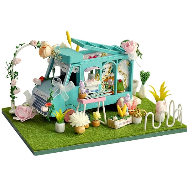 Cutebee DIY Dollhouse 1/36 skala miniatyr dockskåp Japansk trädgårdsbyggsats Leksaker för barn Födelsedagspresenter TC13