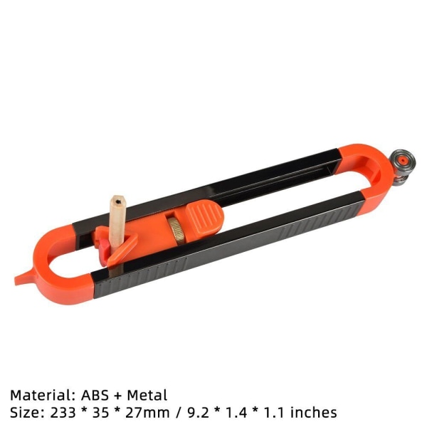 Carpenter Tool Profile Ritslinjal Konturmätare med lås