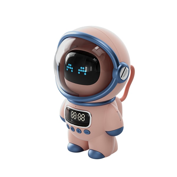 Bluetooth högtalare astronautformad 360 graders surroundljudshögtalare Pink