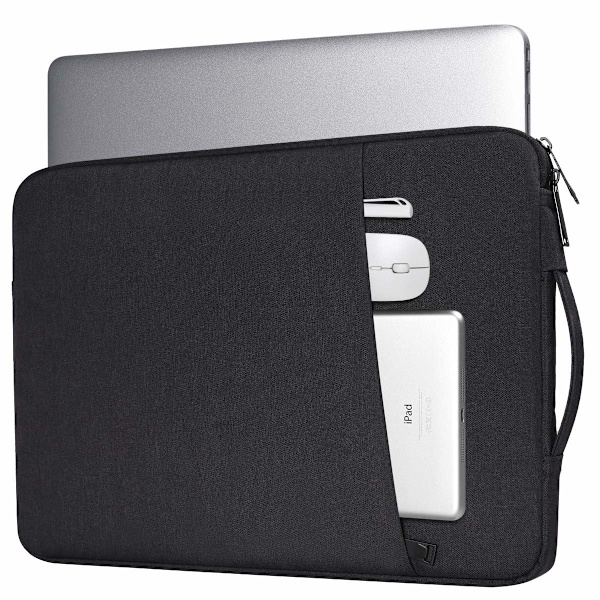 INF Laptopfodral 13.3 tum canvas Svart Sort