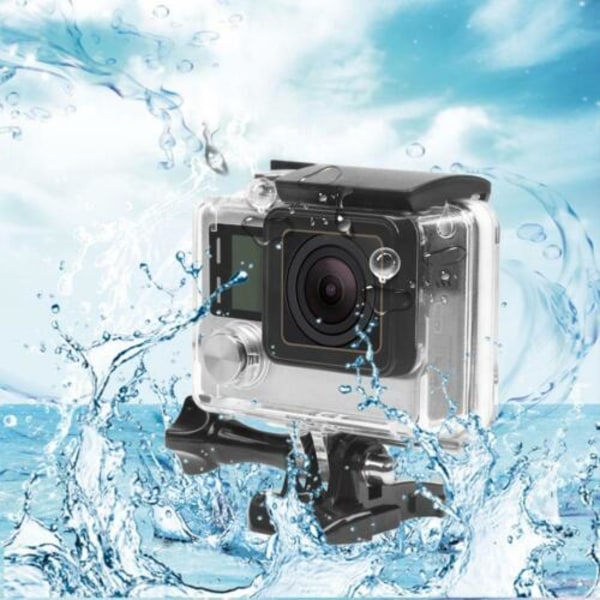 Vattentät case Dykning Skyddande cover för GoPro Hero 3 + 4