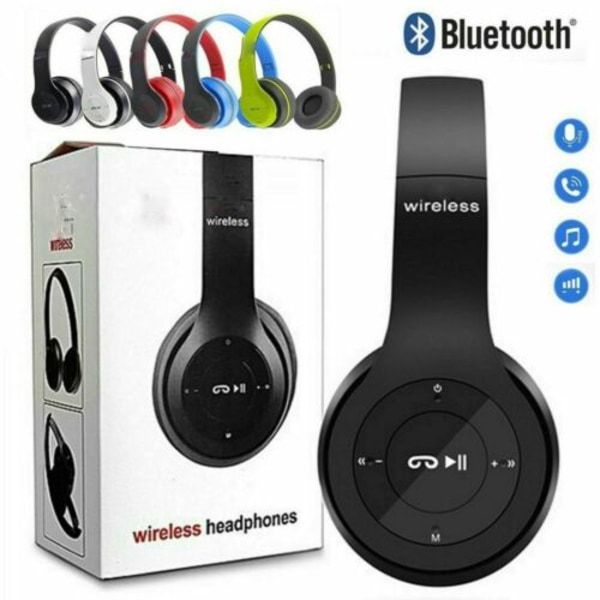 Trådlös Bluetooth med brusreducerande Over-Ear-hörlurar 5.1 Black