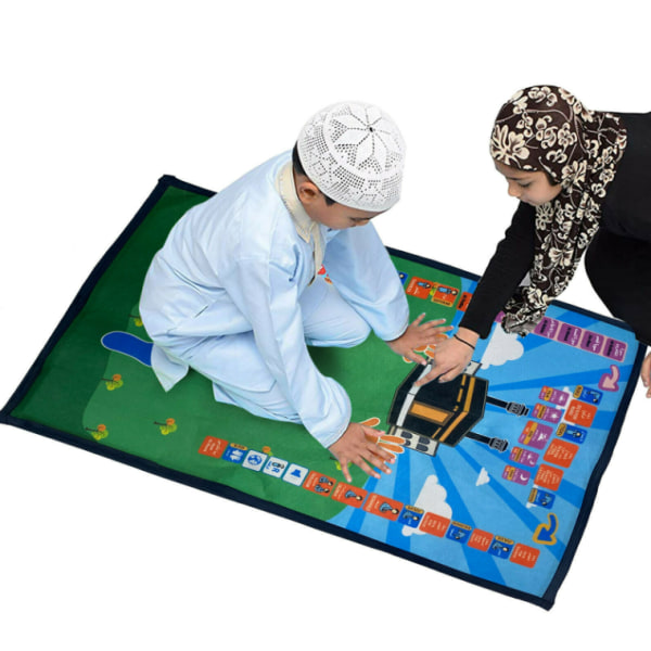 Ramadan Bönematta Elektronisk interaktiv bönematta för barnfilt Blue
