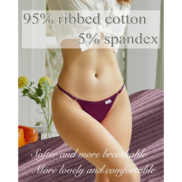 10-pack justerbara G-string-trosor för kvinnor, sexiga underkläder Setc-10pack Setc-10pack L