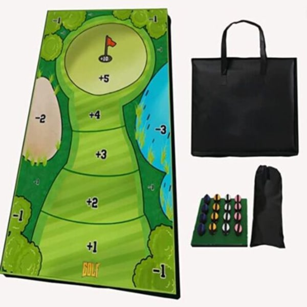 Inomhus Casual Golf Game Set Golf Putting Golf träffar mattor D