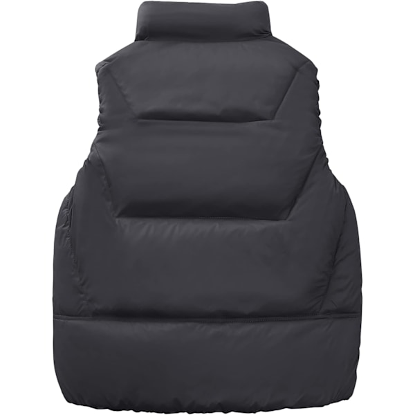 Barn Gilet Vindtät Dunväst med Sidofickor Lätt Puffer Väst för Pojke Flickor Ålder 3-10 År Black 8-9 Years