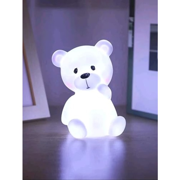 Söt krokig björn nattlampa i kreativa rum sovrum sänglampa