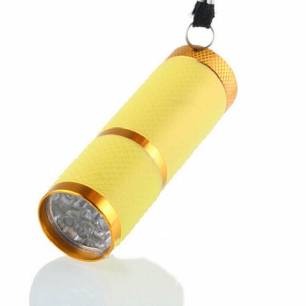 LED UV Torch Gel Härdningslampa Snabbhärdande nagelficklampa Camping yellow
