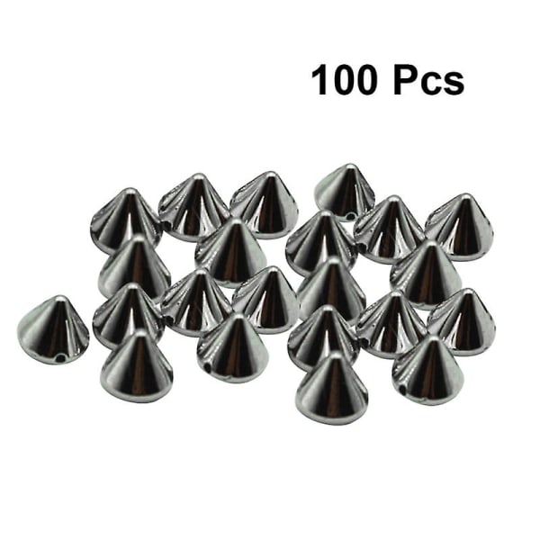 100 st Bullet Rivet Armband Spacer Beads Smycken Tillbehör