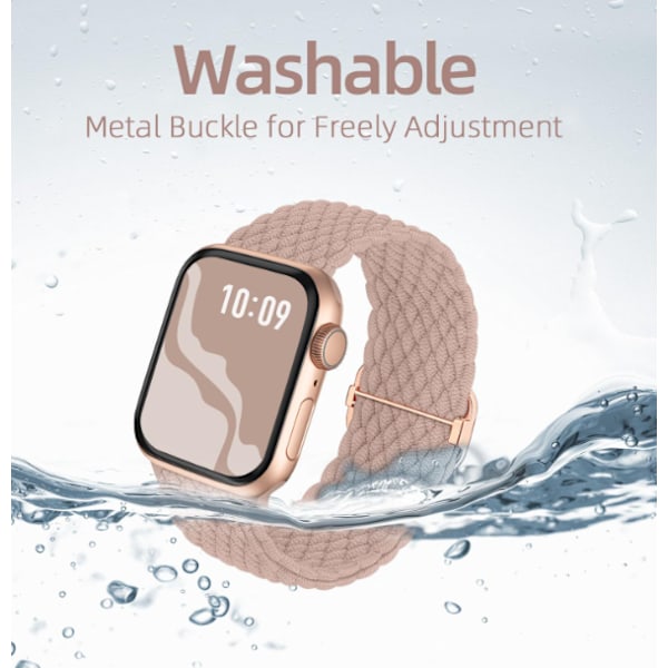 3-pack kompatibla med Apple Watch-armband justerbara stretchiga elastiska ersättningsband för iWatch Ultra SE 9 8 7 6 5 4 3 2 1... 42/44/45/49mm