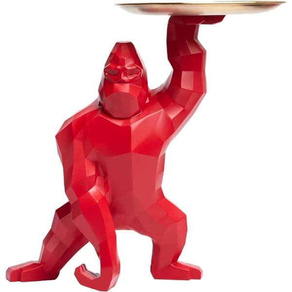 Gorilla King Kong bricka dekoration hem nyckel diverse förvaring harts hantverk