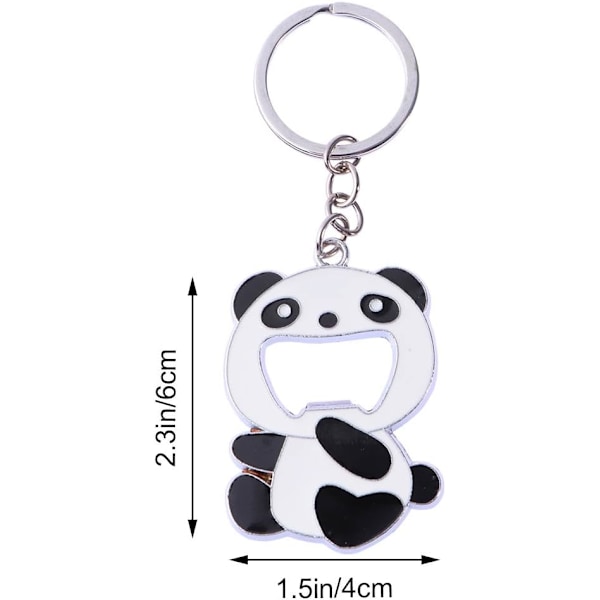 Panda nøglering, sød oplukker, multifunktionel nøglering