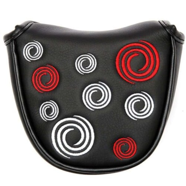 Golf Head Cover Golf Mallet Putter Covers magnetisk stängning black