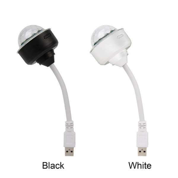 USB Discolys, Plug In Discokugle Lys, Discokugle Lys [db] Black