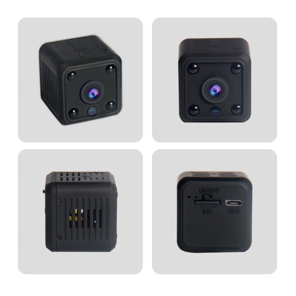 Minikamera, 1080P HD, WiFi, med rörelse mörkerseendedetektor