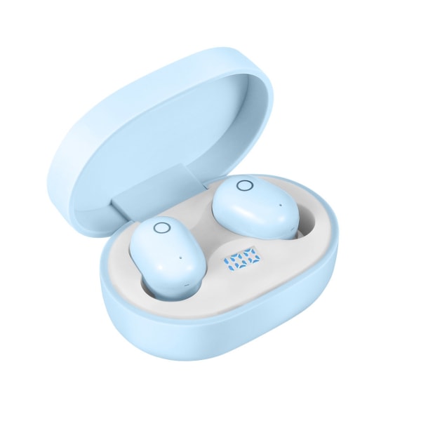 Trådlösa Bluetooth headset, stereoheadset, sportbrusreducering Blue