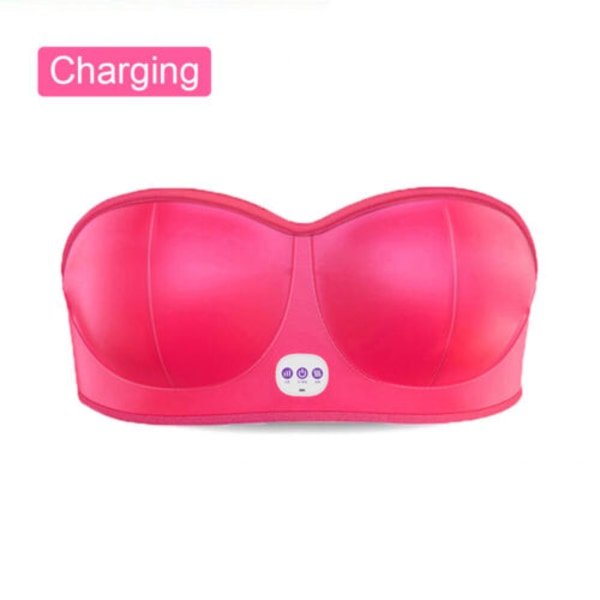 Elektrisk Bröstmassage BH Vibration Bröstmassageapparat Red
