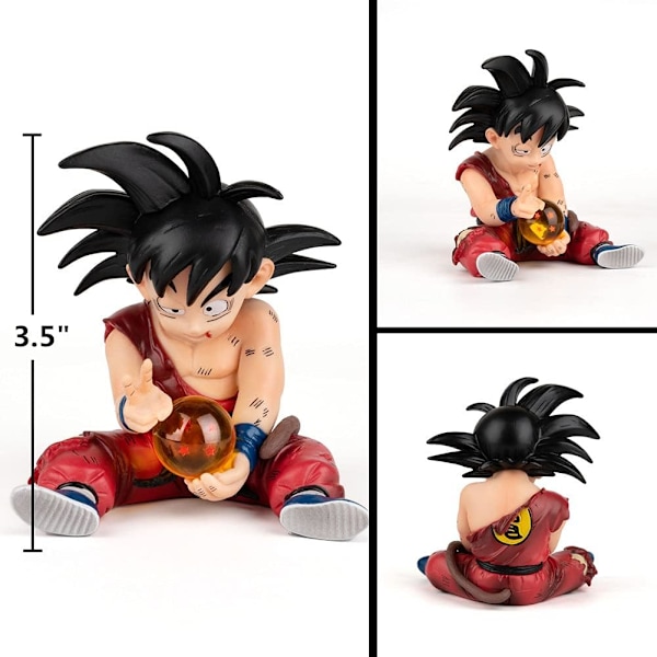 DBZ Actionfigurer GK Goku Figur Statyett Figur Modell Dock Super Saiyan Samling Födelsedagspresenter PVC 4 Tum