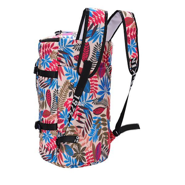 Tryckt Ryggsäck Polyester Stor Kapacitet Multifunktionell Friluftsliv Resväska Färg Lönnlöv 1.5