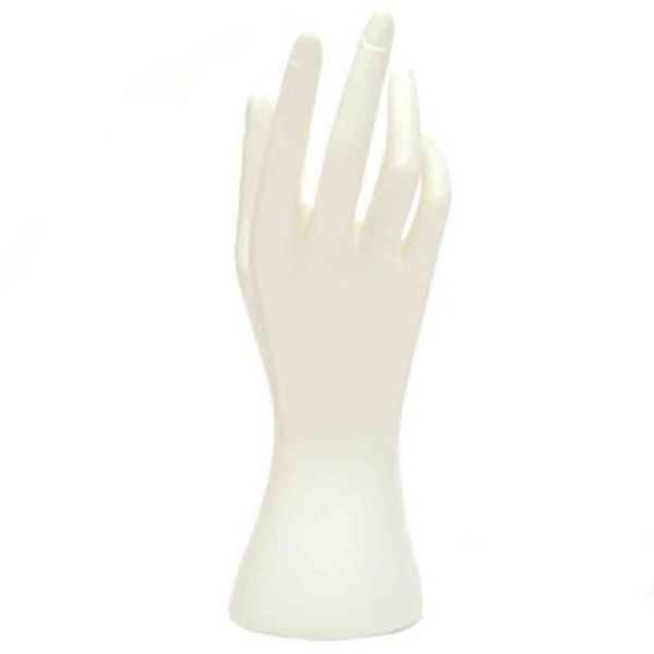 Skyltdocka Hand Finger Smycken Armband Display Stand Hållare White