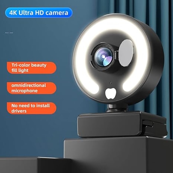 Autofokus webbkamera 1080P Skönhetskamera 360° konferens A