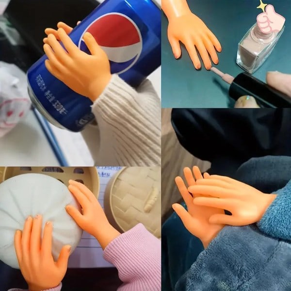 10-pack Mini Finger Hands Gummifingerdockor - Roliga små figurer