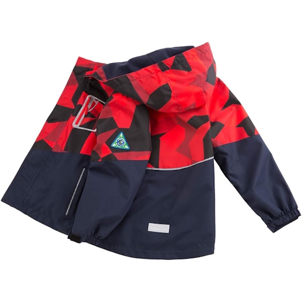 Barn Fleecefodrad Regnrock Camo Vattentäta Jackor Red 3-4 Years