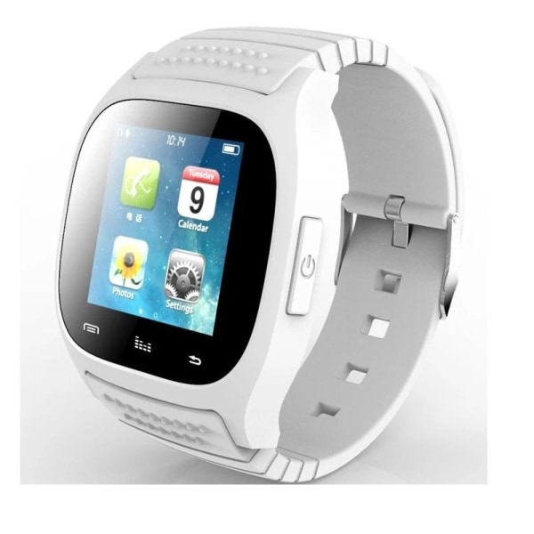 Bluetooth AlphaOne Smartwatch -monitoimikosketusnäyttö White