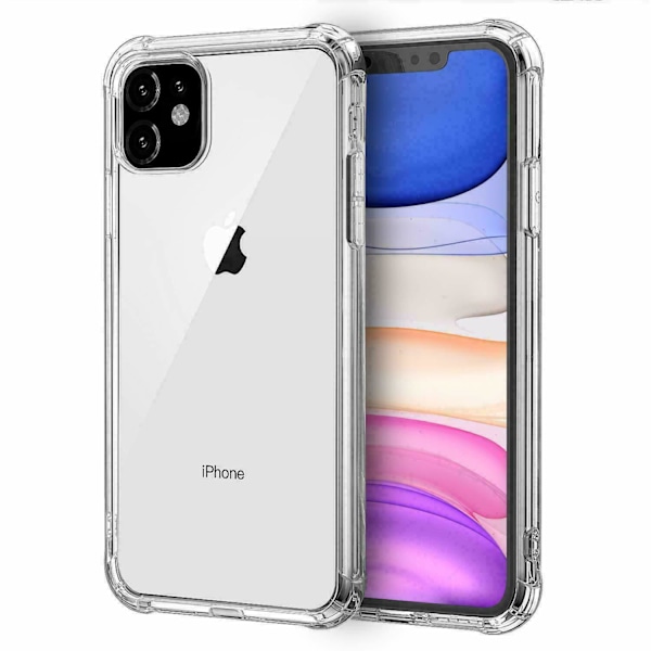 iPhone 12 / iPhone 12 PRO - Bumper Extra Stöttåligt Mjuk Skal Transparent