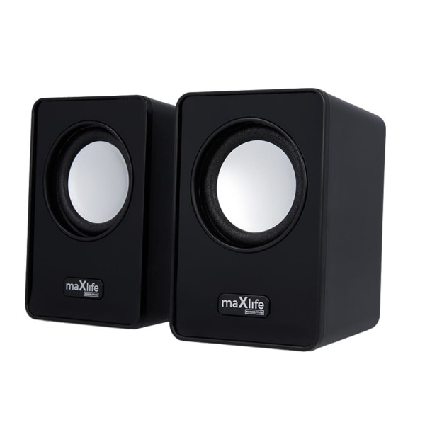 Maxlife Home Office -tietokonekaiutin 2x3W - musta Black