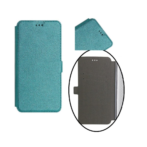 Samsung A6 (2018) - Smart Pocket Case -mobiililompakko - turkoosi Turquoise