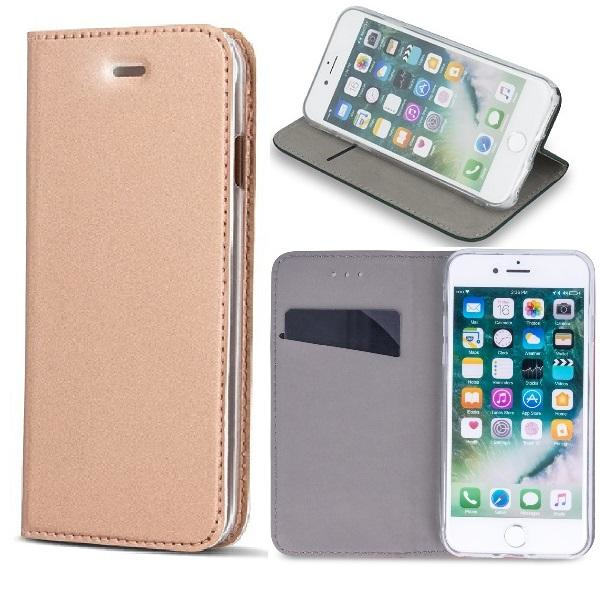 iPhone 6 / 6s - Smart Premium Case Mobilplånbok - Roseguld Rosa guld