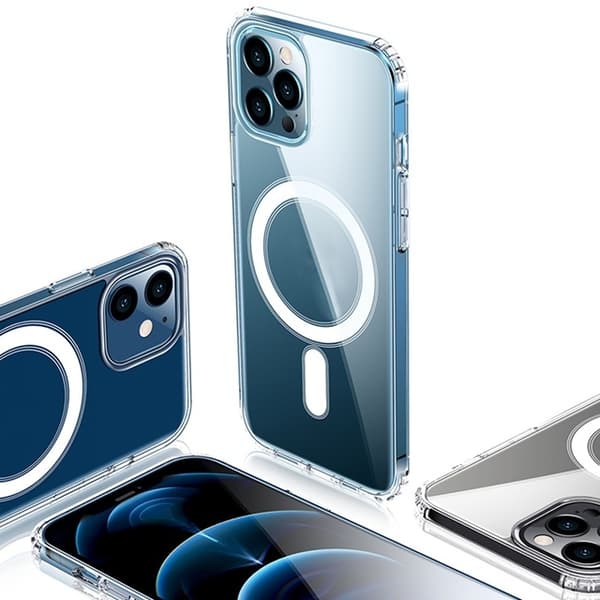 iPhone 14 - Magasafe Extra Stöttåligt Slim Mjuk Skal Transparent
