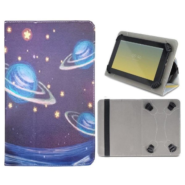 Universal Flip Case 9-10,2 tuuman tableteille - Galaxy Multicolor