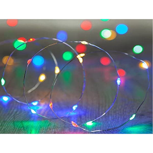 10m RGB Tråd LED-strip,  100 LEDs MultiFärg Multicolor