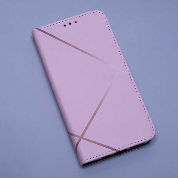 Xiaomi Redmi 10C - Smart Trendy Mobilplånbok - Linear Rosa Rosa